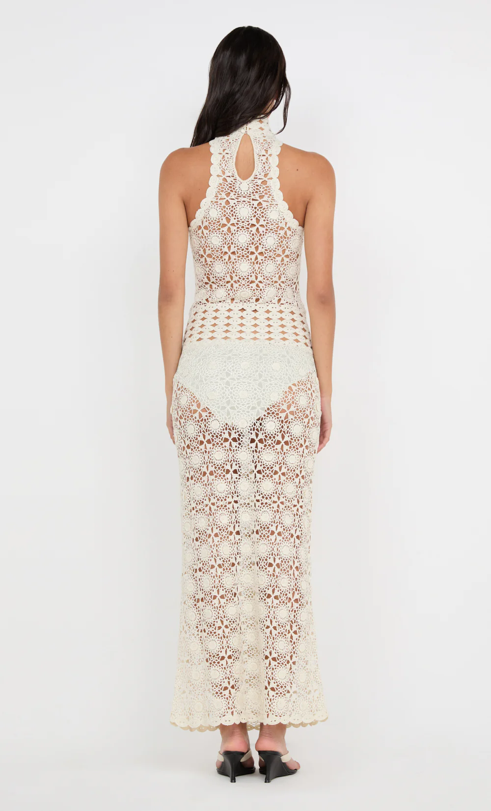 ANIA HALTER MAXI DRESS - IVORY - Image 8