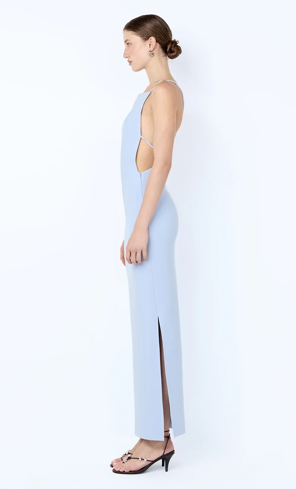 ARLENE STRAPPY MIDI DRESS - CORNFLOWER - Image 4