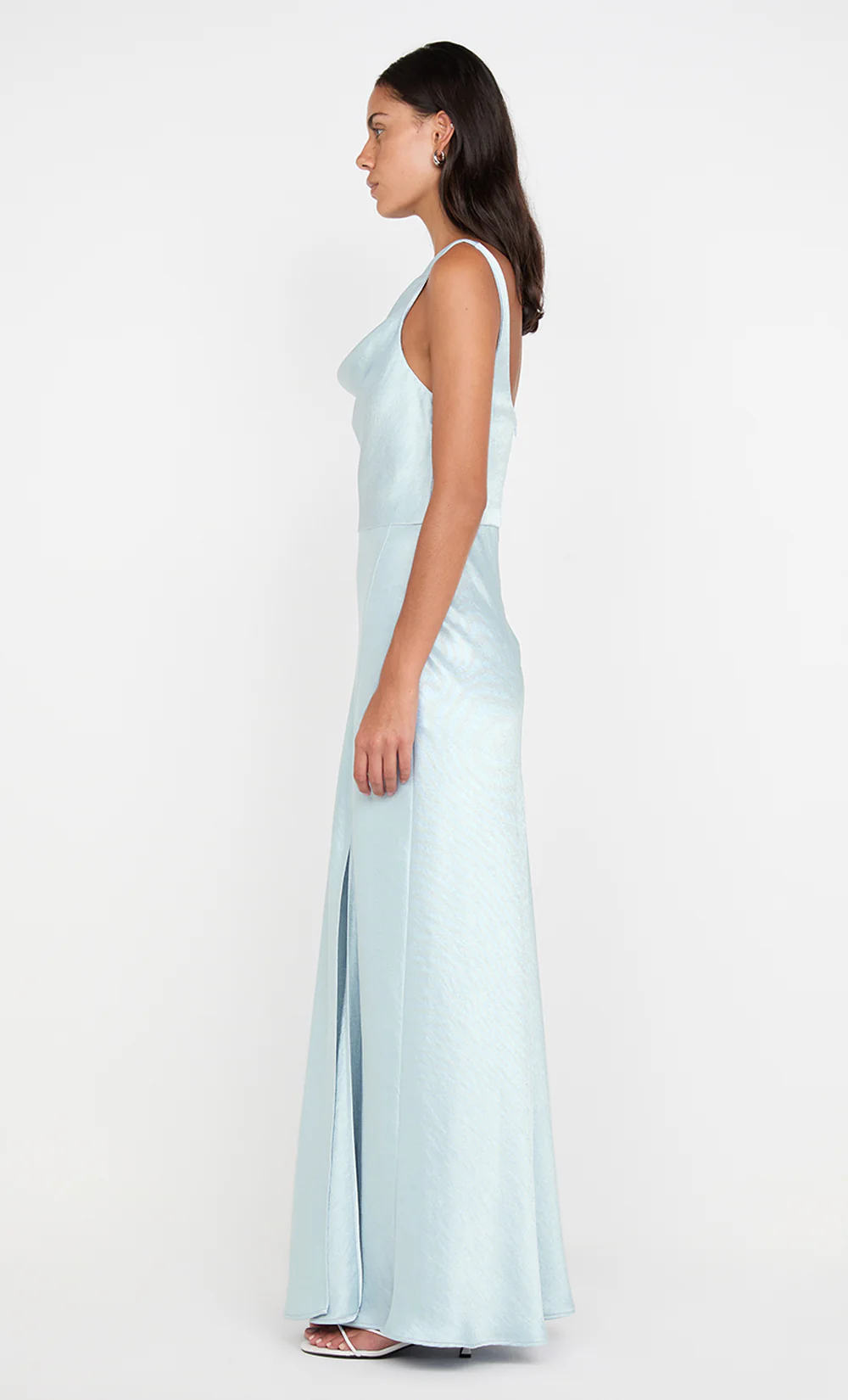 AUSTEN COWL NECK MAXI DRESS - ARCTIC BLUE - Image 3