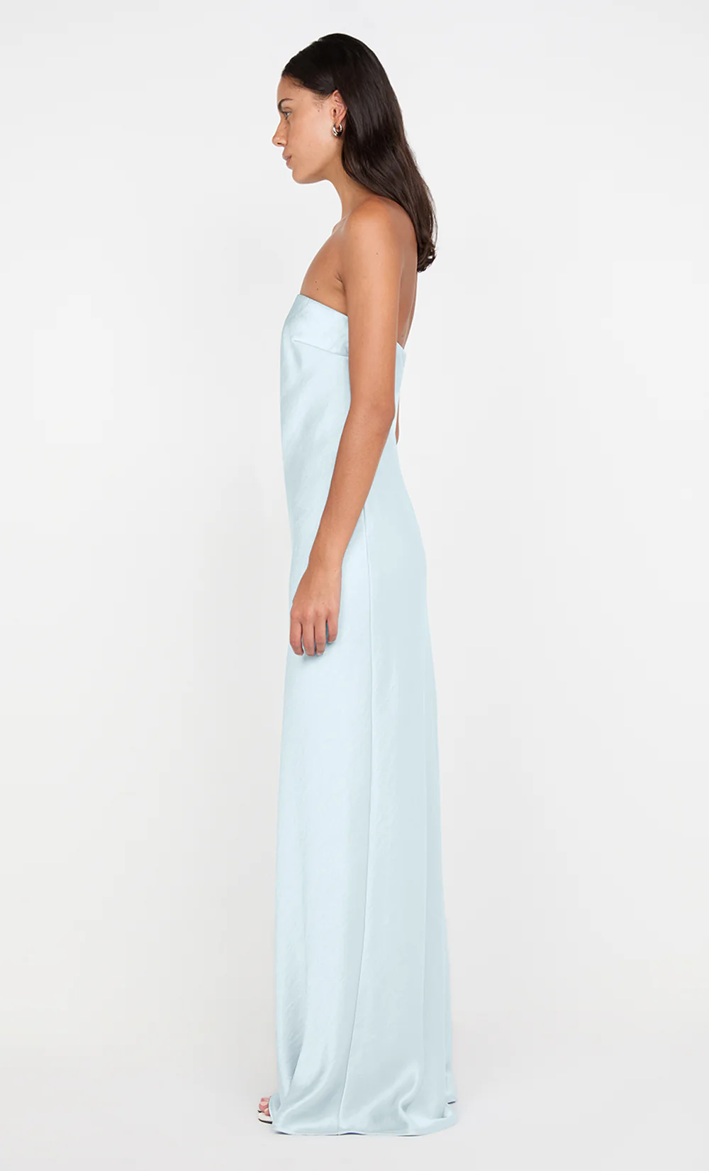 AUSTEN STRAPLESS MAXI DRESS - ARCTIC BLUE - Image 3
