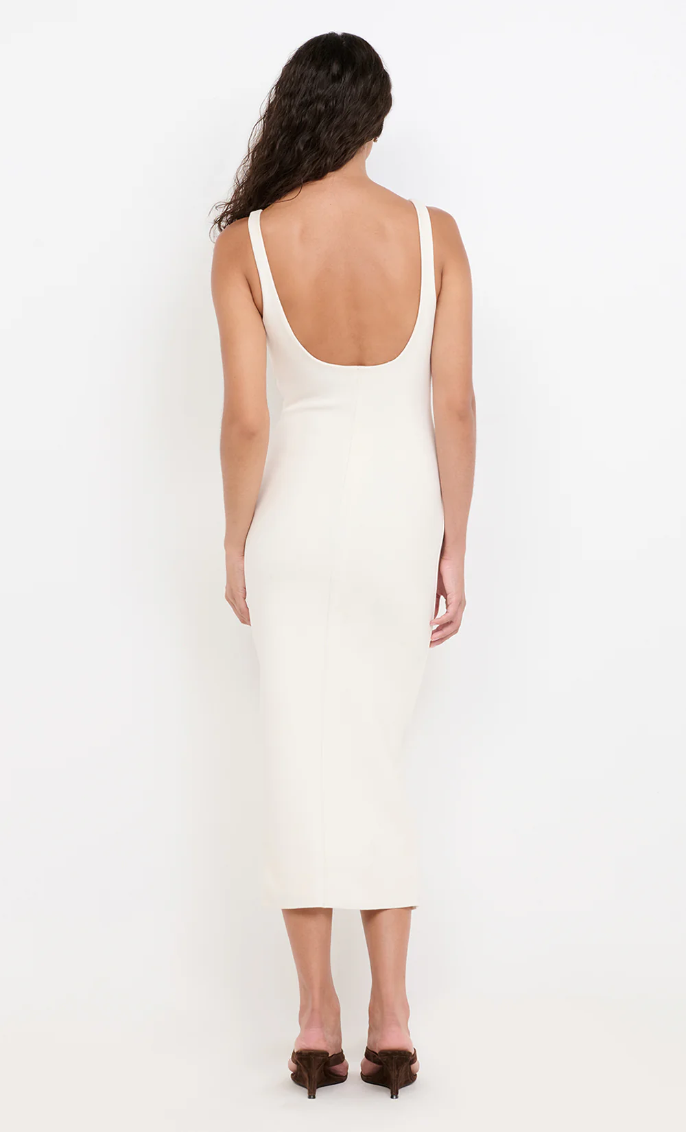 BE MINE SQUARE NECK DRESS - IVORY - Image 3