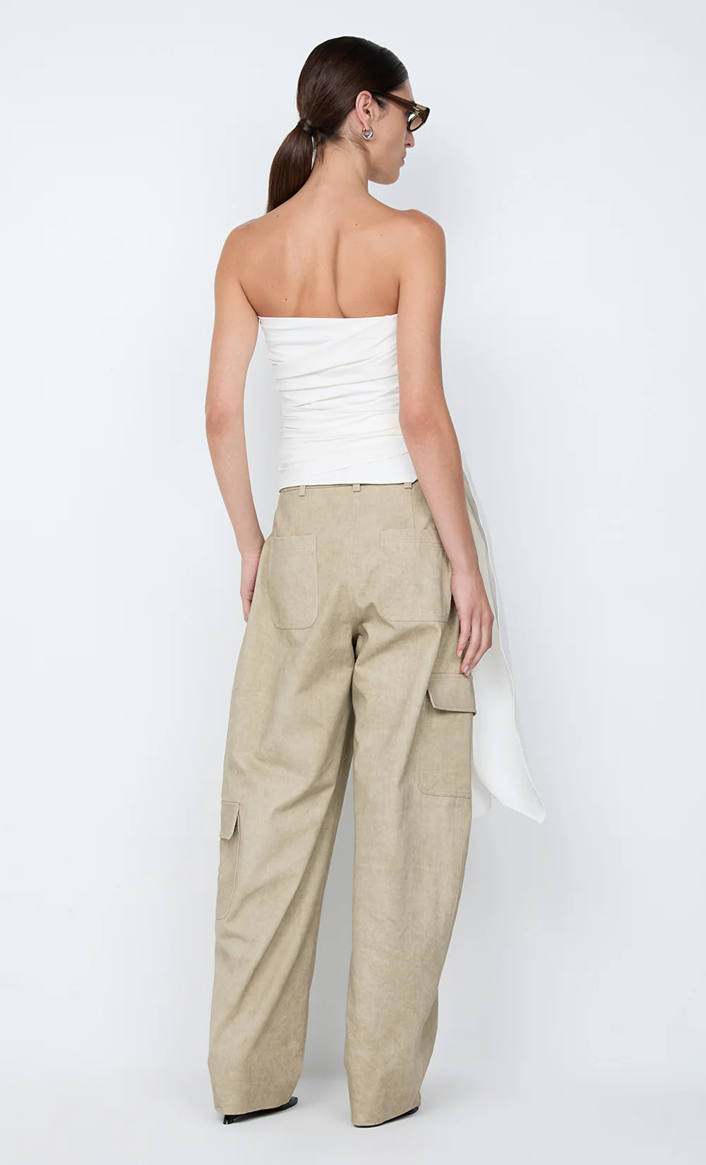 BELLE STRAPLESS TOP - IVORY - Image 6