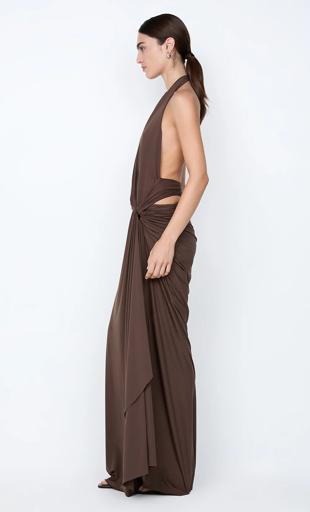 CLEMENTINE TWIST DRESS - MILK CHOCOLATE - Image 3