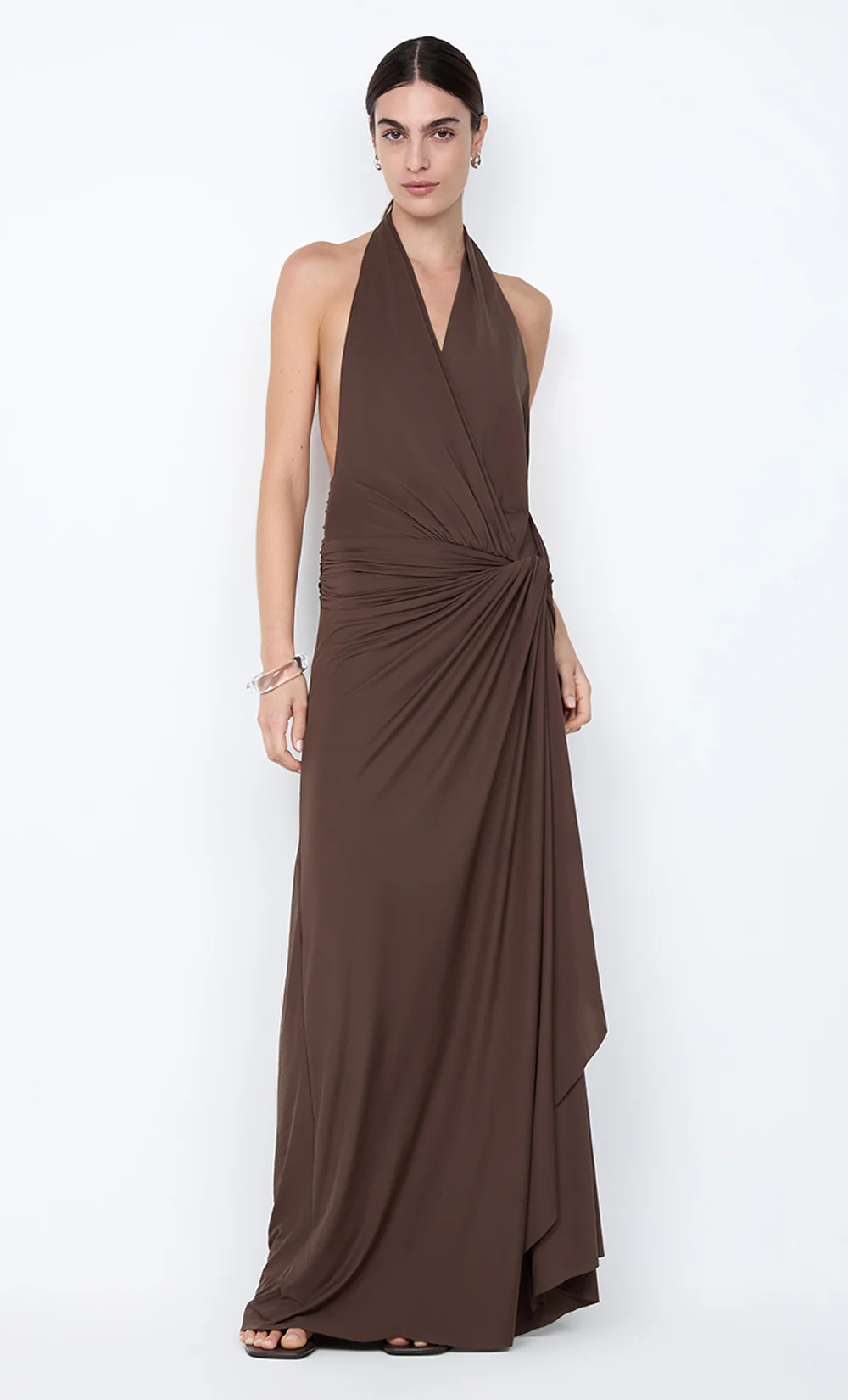 CLEMENTINE TWIST DRESS - MILK CHOCOLATE - Image 5