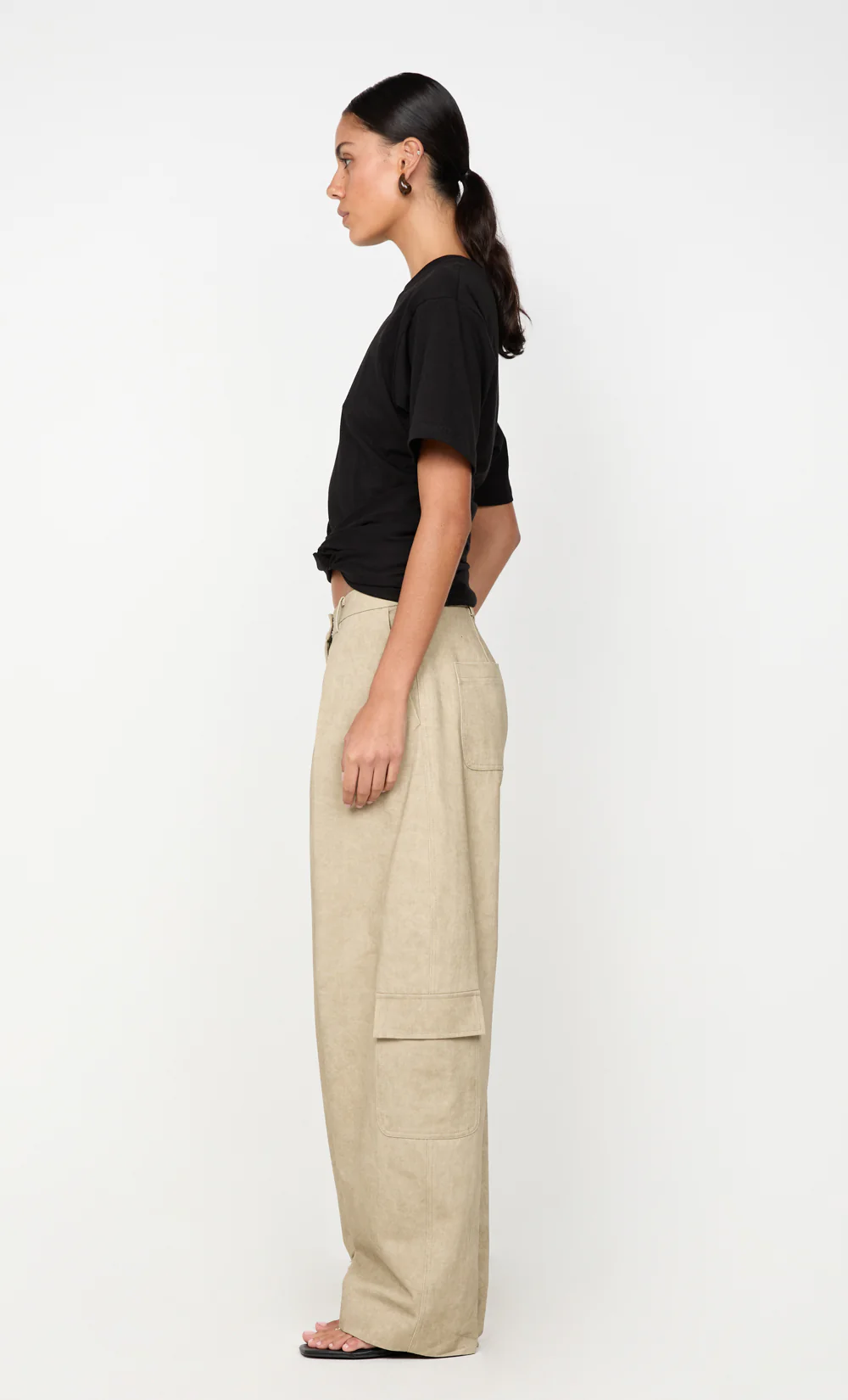 CYPRUS TWIST TEE - BLACK - Image 3