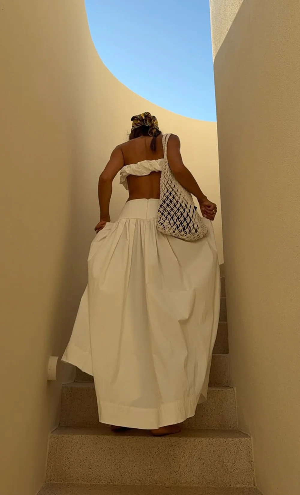 DANTE MAXI SKIRT - IVORY - Image 4