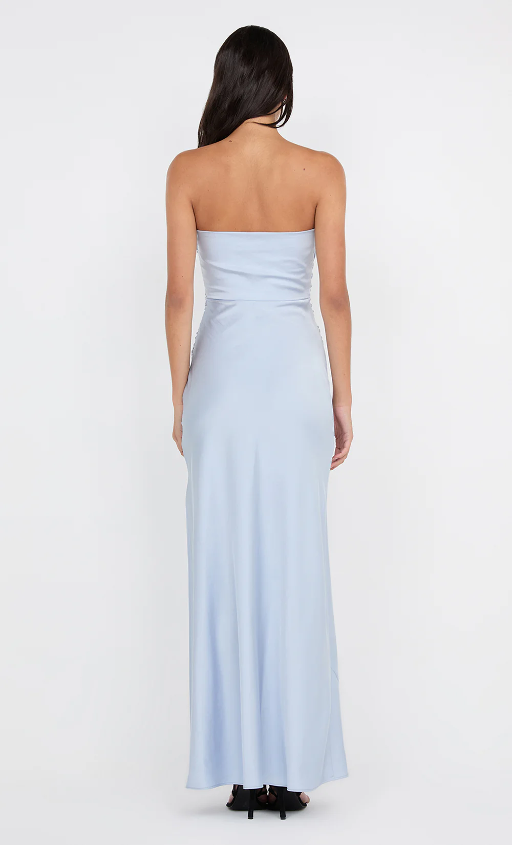 ETERNITY STRAPLESS MAXI DRESS - DUSTY BLUE - Image 4