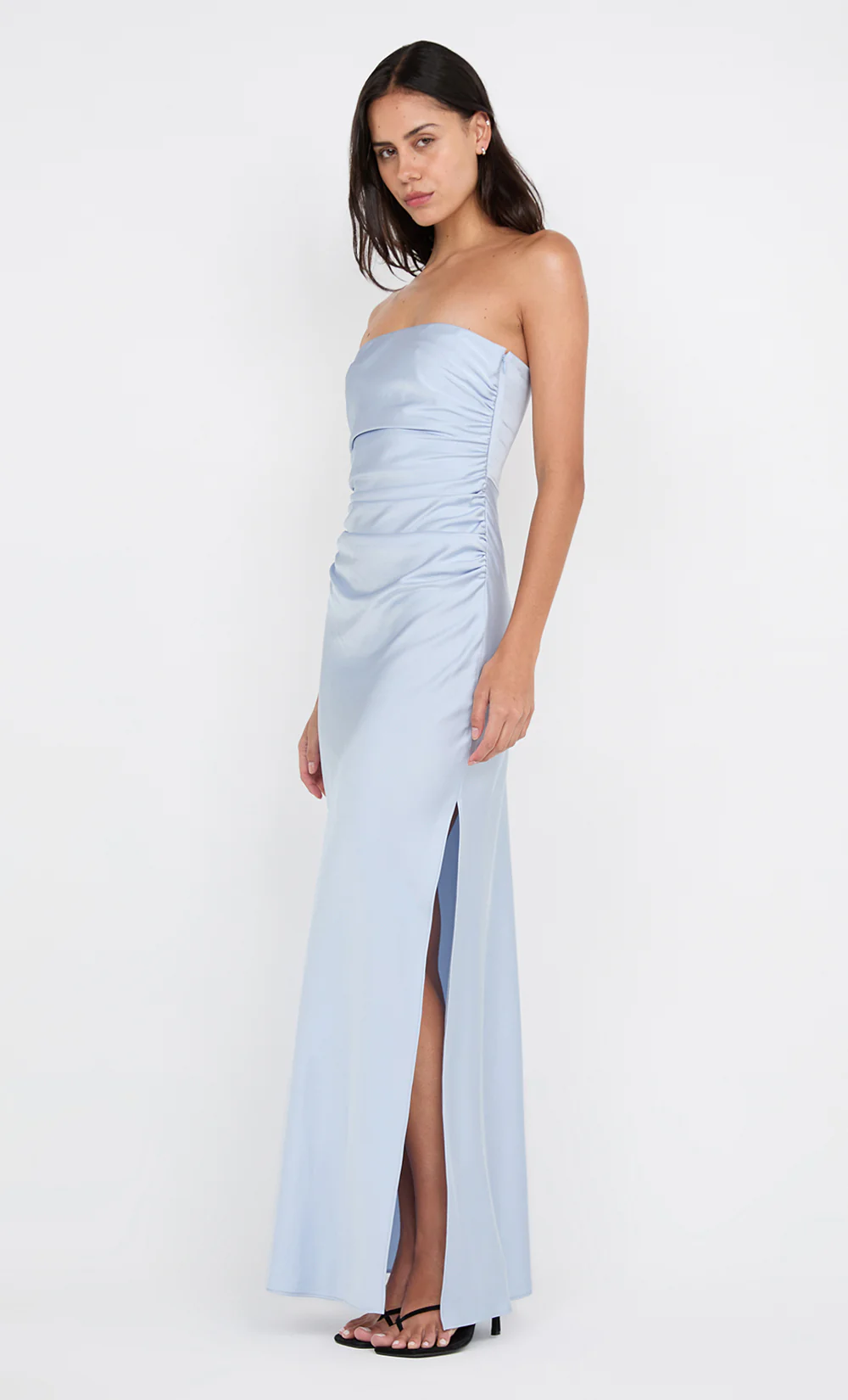 ETERNITY STRAPLESS MAXI DRESS - DUSTY BLUE - Image 6