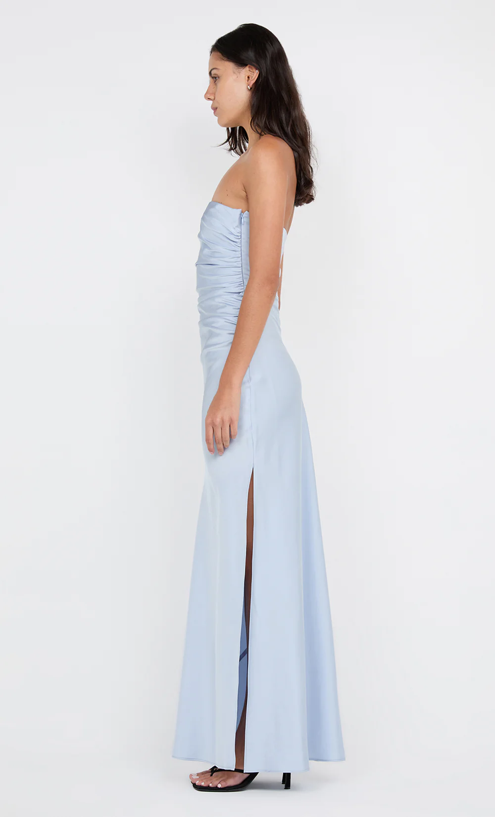 ETERNITY STRAPLESS MAXI DRESS - DUSTY BLUE - Image 7