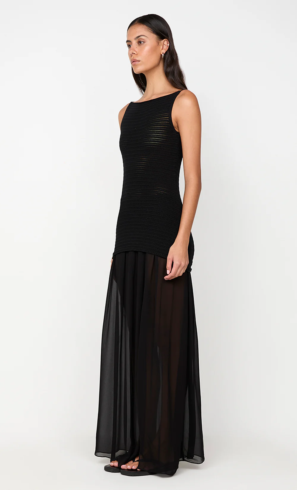 FILIPPA MAXI SKIRT - BLACK - Image 4