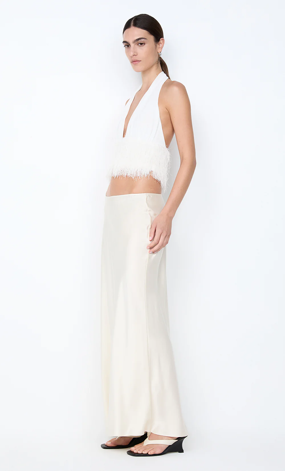 FINLEY HALTER TOP - WHITE - Image 5