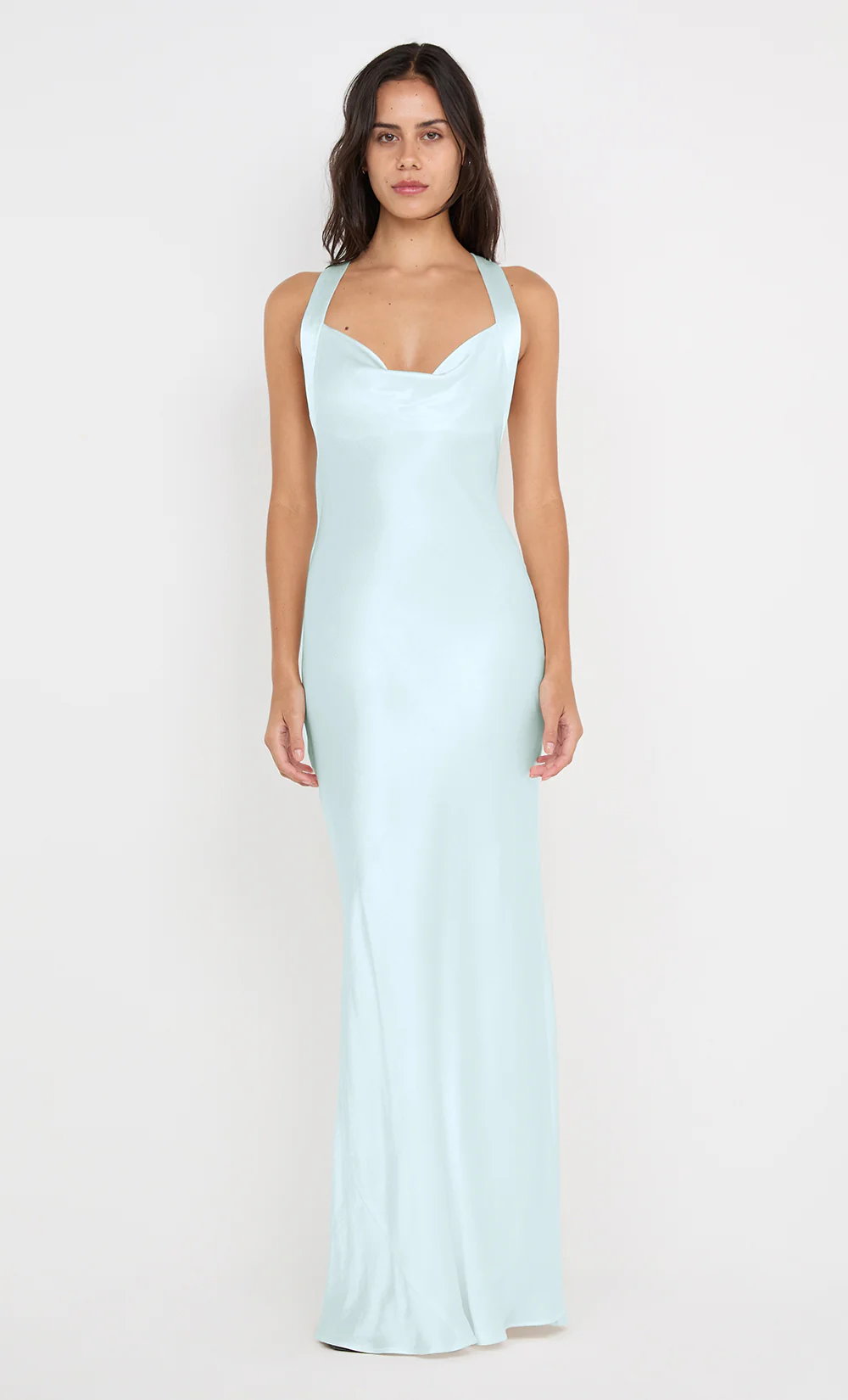 GIA HALTER MAXI DRESS - ARCTIC BLUE - Image 5