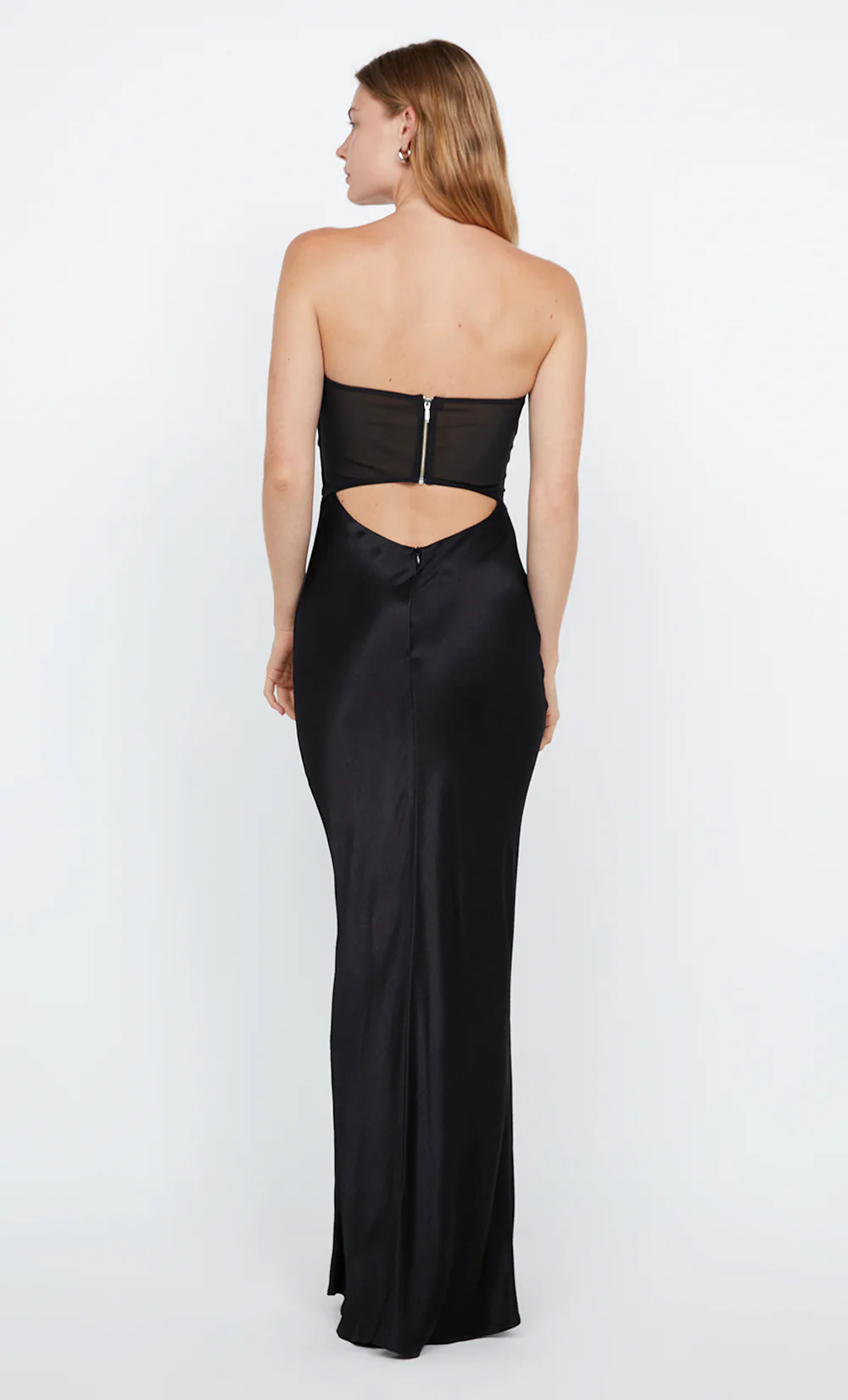 HALLE STRAPLESS DRESS - BLACK - Image 3