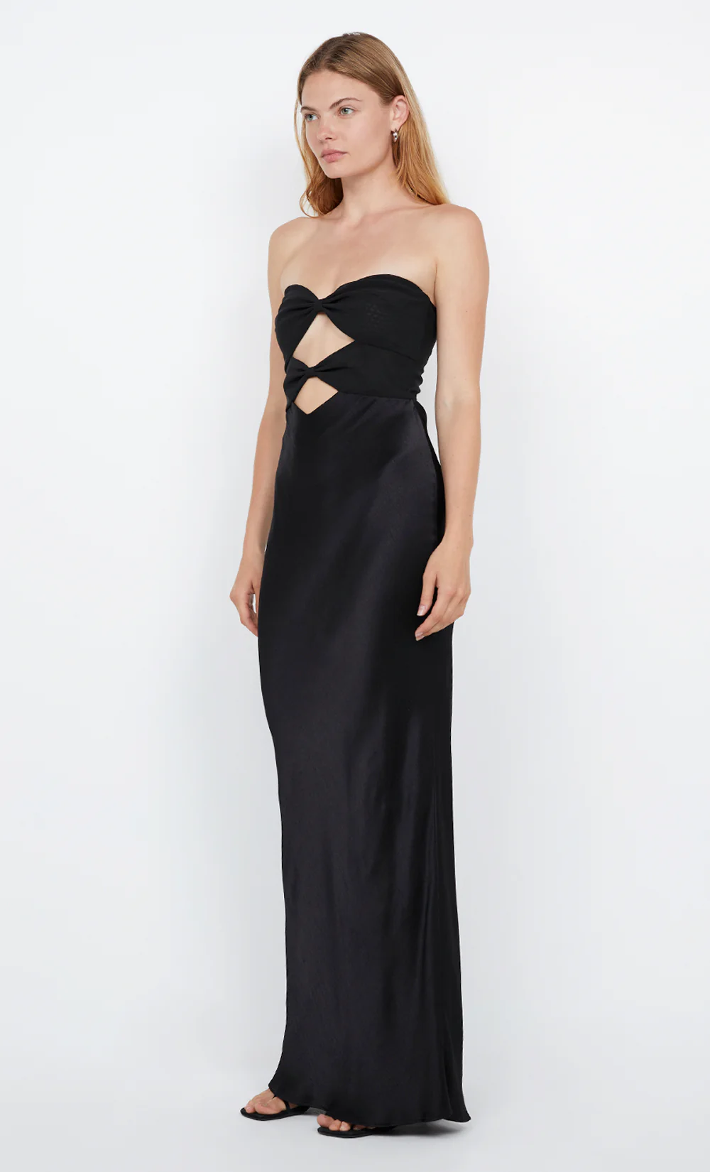 HALLE STRAPLESS DRESS - BLACK - Image 4