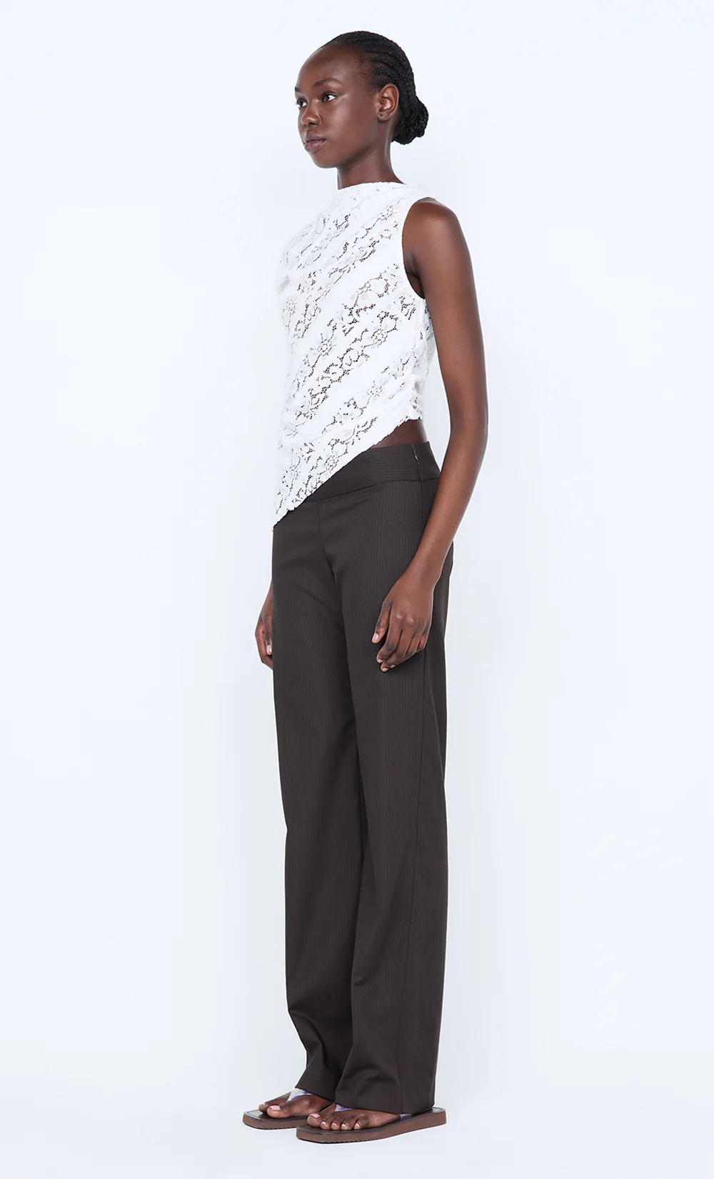 HENRIETTA ASYM TOP - WHITE - Image 3