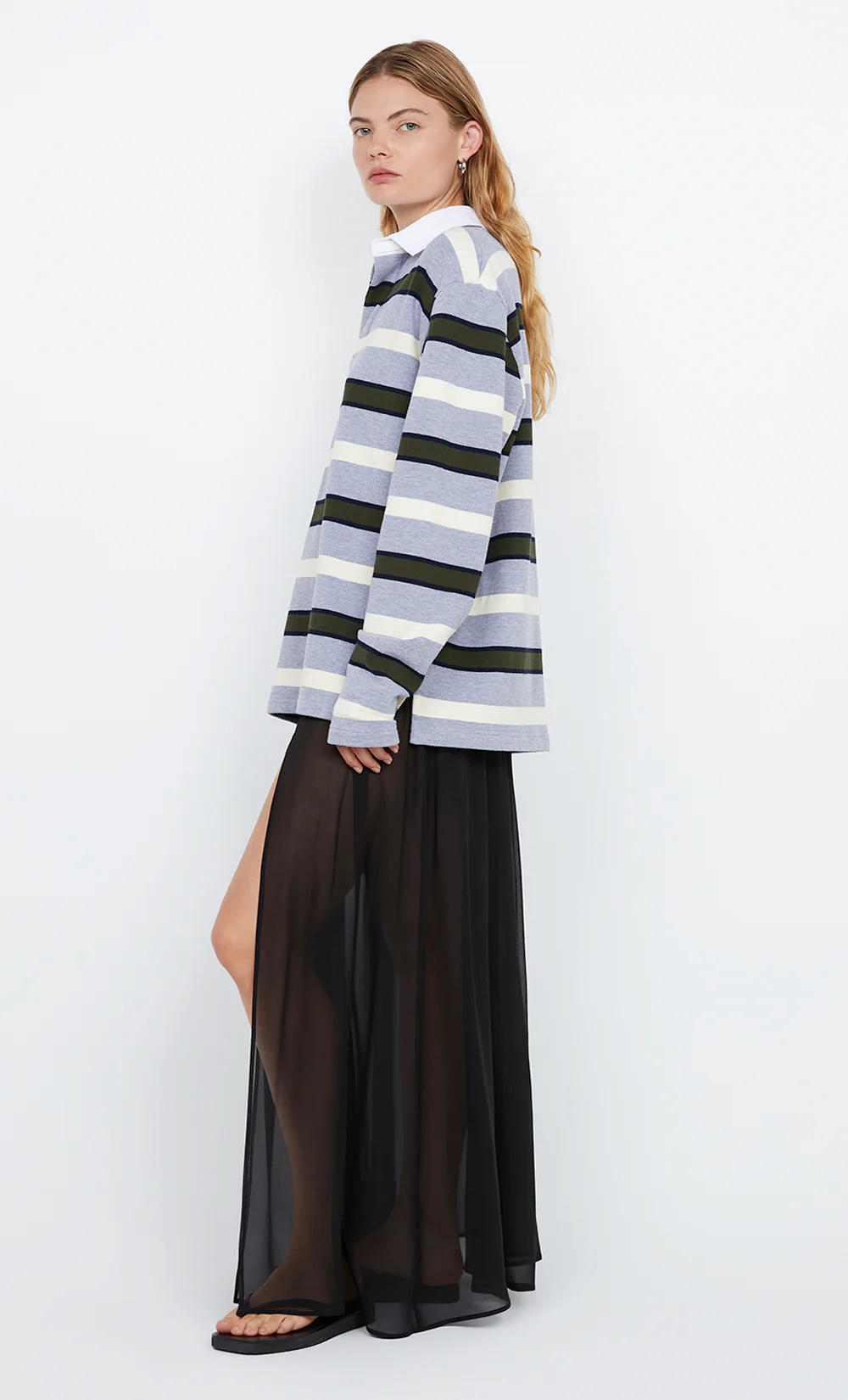 KYLO JERSEY - GREY/BOTTLE GREEN STRIPE - Image 4