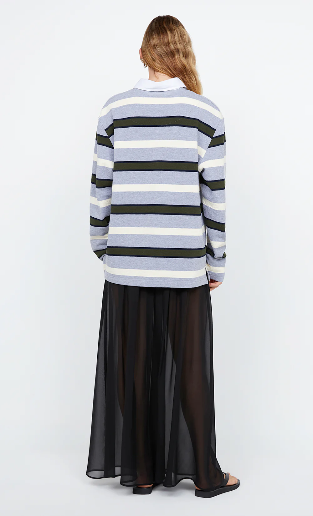 KYLO JERSEY - GREY/BOTTLE GREEN STRIPE - Image 5