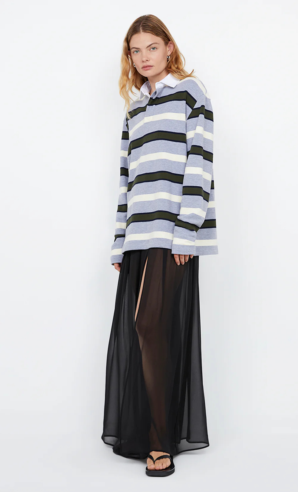 KYLO JERSEY - GREY/BOTTLE GREEN STRIPE - Image 6