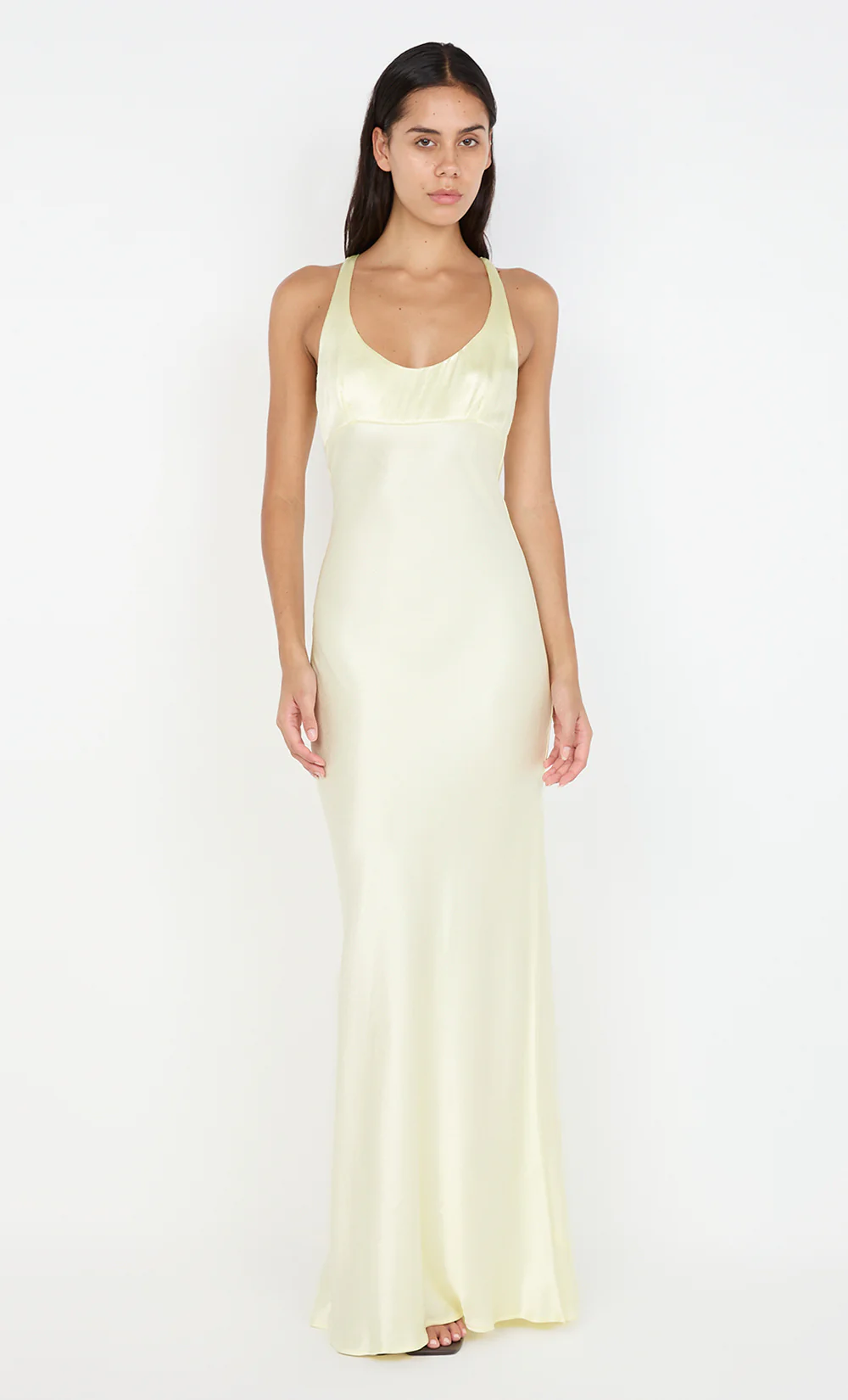 MAXINA CROSSOVER DRESS - ICE YELLOW - Image 4