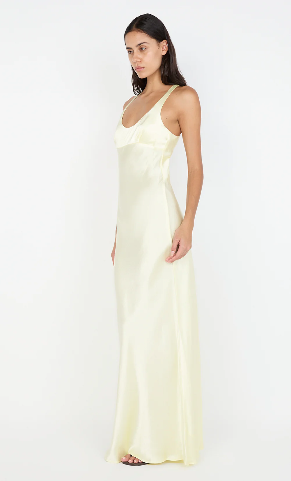 MAXINA CROSSOVER DRESS - ICE YELLOW - Image 5