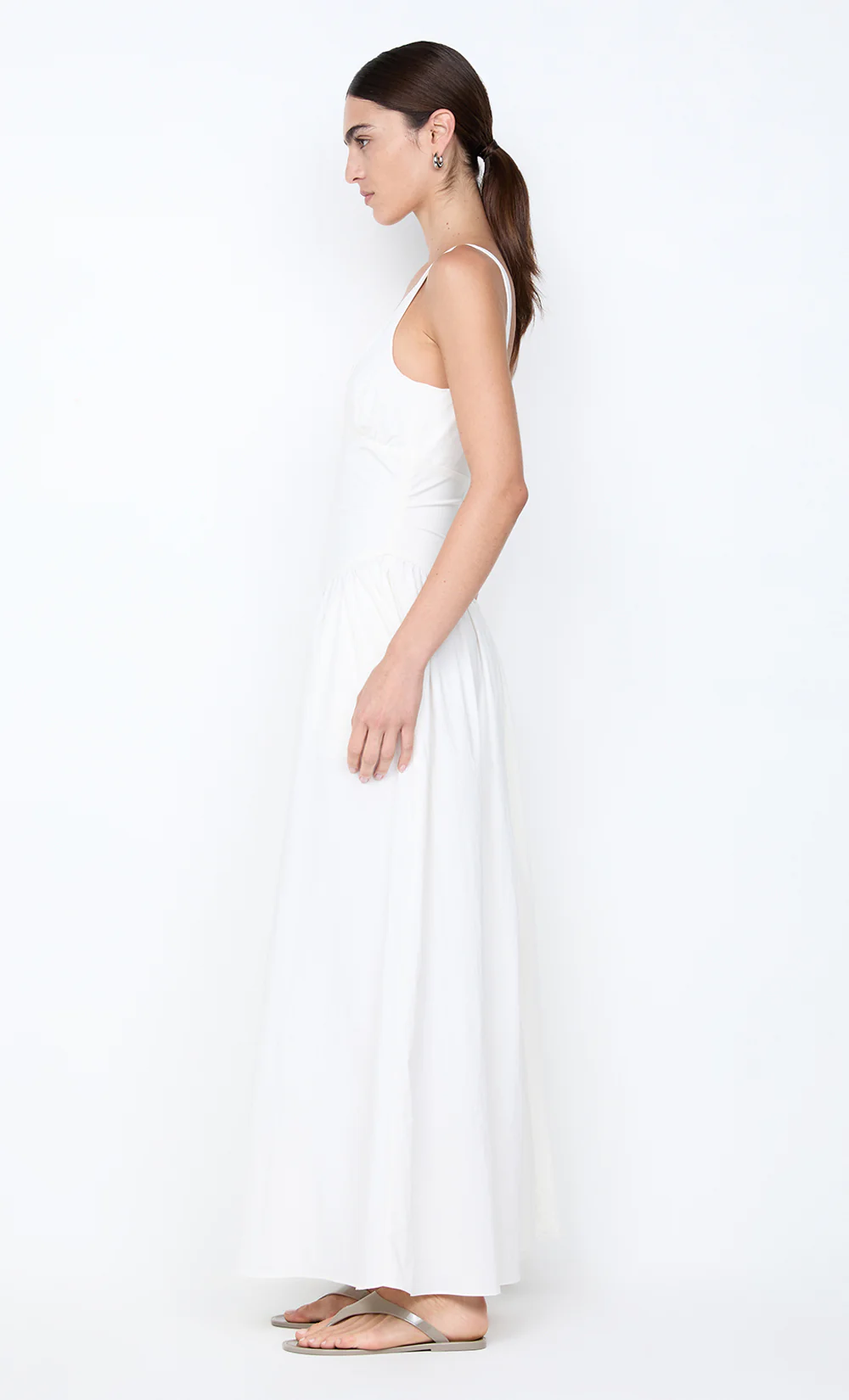 REID ASYM MAXI DRESS - IVORY - Image 5