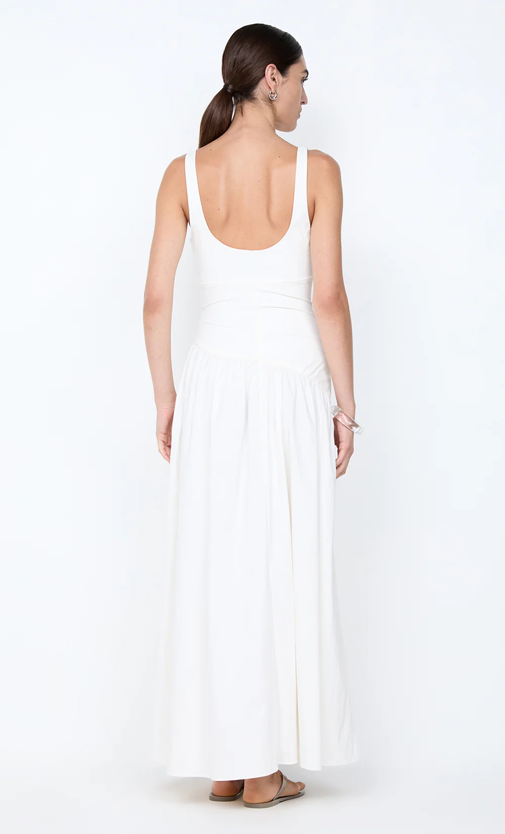REID ASYM MAXI DRESS - IVORY - Image 6