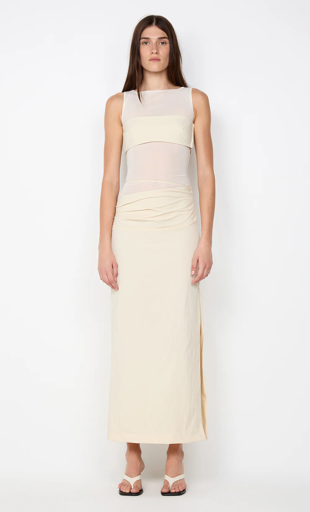 REID ASYM SKIRT - VANILLA - Image 6