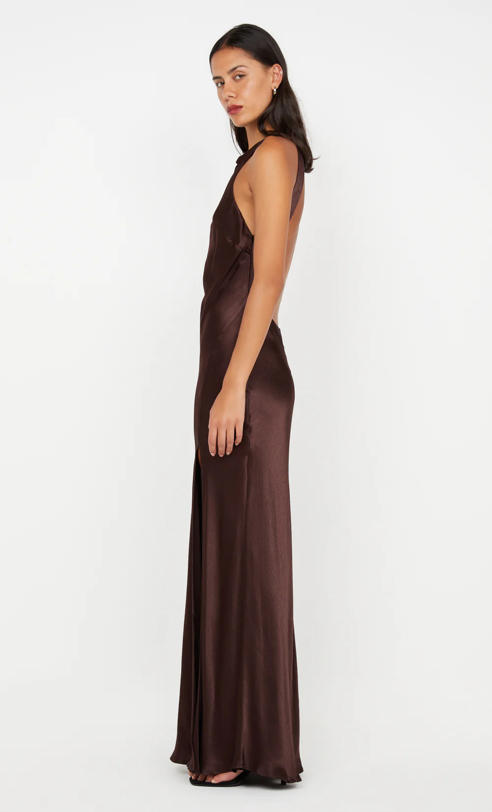 SOL MAXI DRESS - DARK CHOCOLATE - Image 4