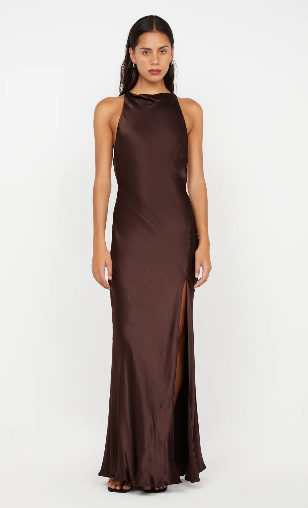 SOL MAXI DRESS - DARK CHOCOLATE - Image 5