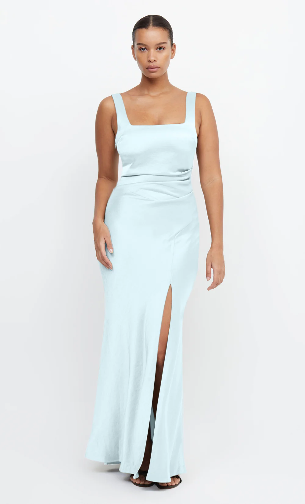 THE DREAMER SQUARE NECK DRESS - ARCTIC BLUE - Image 5