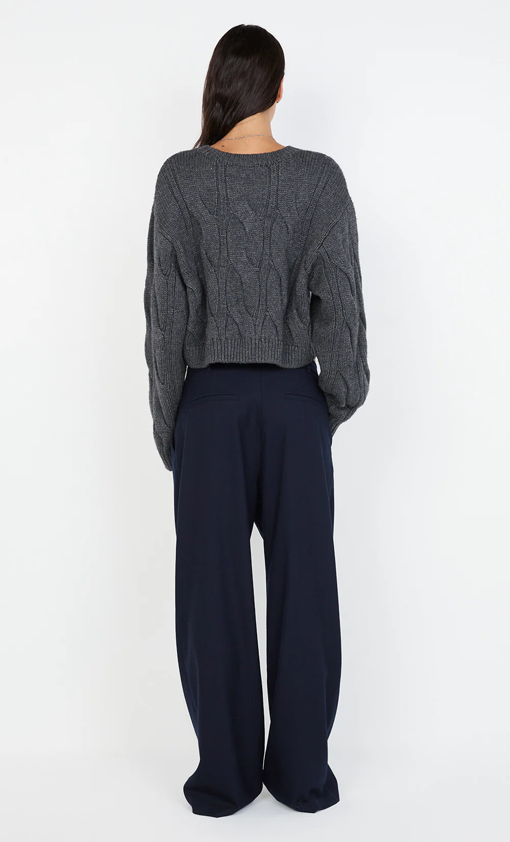 WHITNEY CABLE JUMPER - CHARCOAL - Image 6