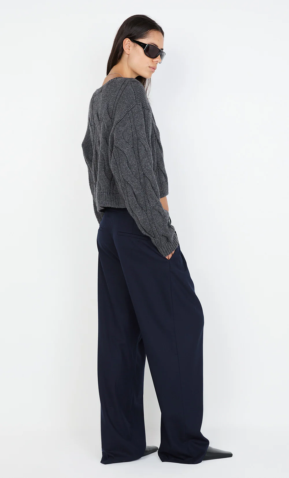 WHITNEY CABLE JUMPER - CHARCOAL - Image 7