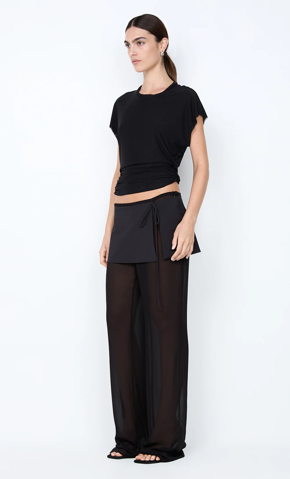 WINNIE CUT OUT TEE - BLACK - Image 4