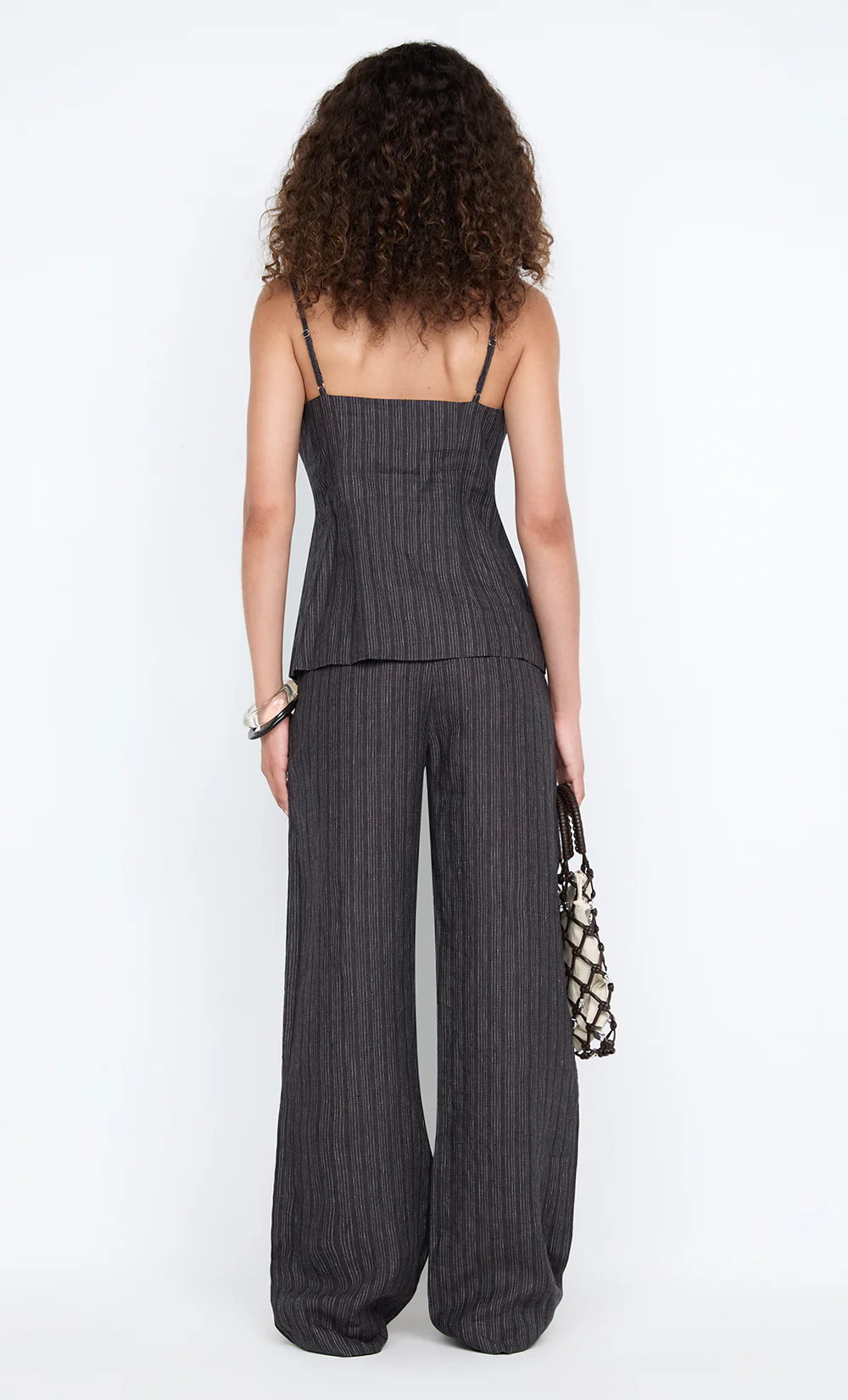 ZURI TOP - CHARCOAL STRIPE - Image 4